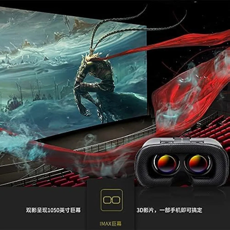 Drumstone [𝟏𝟓 𝐘𝐄𝐀𝐑𝐒 𝐖𝐀𝐑𝐑𝐀𝐍𝐓𝐘] 3D VR Headset: Virtual Reality for TV, Movies & Games, Compatible with All Smartphones for Ultimate Immersion