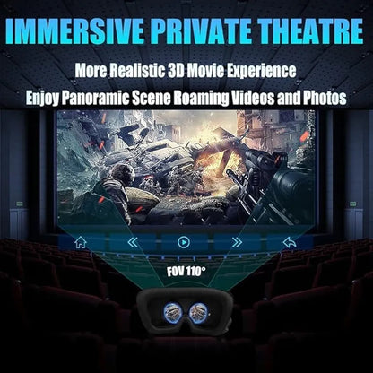 Drumstone [𝟏𝟓 𝐘𝐄𝐀𝐑𝐒 𝐖𝐀𝐑𝐑𝐀𝐍𝐓𝐘] 3D VR Headset: Virtual Reality for TV, Movies & Games, Compatible with All Smartphones for Ultimate Immersion